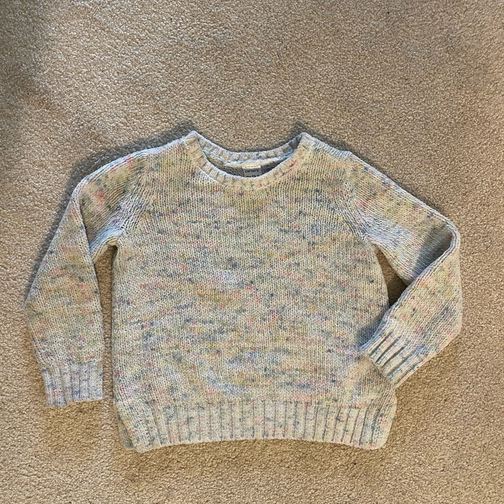 Chenille Rainbow Confetti Sweater